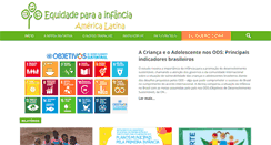 Desktop Screenshot of equidadeparaainfancia.org